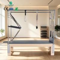 Pilates Reformer Kit Premium Maple Machine dengan Reformer Box dan Resistance Adjustable Smooth Glide untuk Penggunaan di Rumah atau Studio