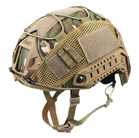 Nouvelle visière de casque tactique FAST respirante en polyester camouflage léger 70g, accessoire de camouflage pour l'extérieur