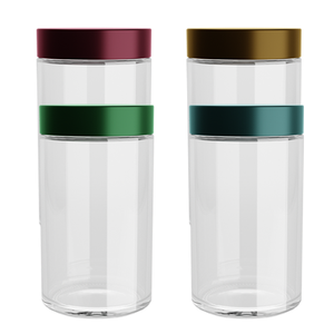 Tùy chỉnh màu sắc 10oz mùi bằng chứng con thủy tinh kháng <span class=keywords><strong>Jar</strong></span> với màu đen mịn nắp cho 14g hoa - Product Image 3