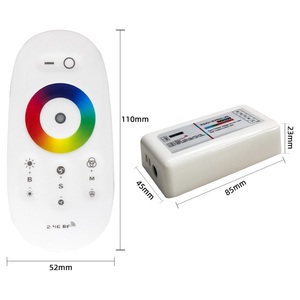 Không dây 2.4GHz Màn hình cảm ứng 12V 24V LED Strip ánh sáng điều khiển từ xa ABS Shell Mini RF Dimmer RGBW 4 kênh Led điều khiển - Product Image 5