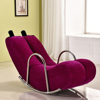 Canapé-salon moderne mignon en cuir PU sur le thème de la banane Fauteuil à bascule personnalisé pour la maison, le salon ou la chambre à coucher