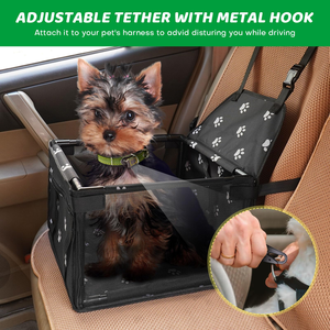 Asiento Elevador Reforzado para Mascotas, Perros y Gatos, Bolsa Portátil y Transpirable con Cinturón de Seguridad, Transportín para Perros, Seguro para Viajar - Product Image 6