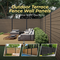 Estructura estable Resistencia al impacto Impermeable Madera Plástico WPC Paneles de pared Valla Personalizado Instalación rápida Co Extrusión