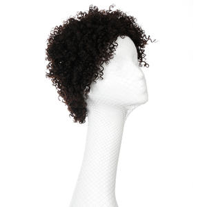 Joedir-pelucas de cabello humano para mujeres negras, <span class=keywords><strong>pelo</strong></span> Remy corto brasileño, Afro, <span class=keywords><strong>rizado</strong></span>, hecho a máquina - Product Image 3