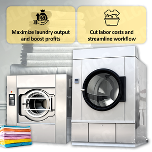 Lave-<span class=keywords><strong>linge</strong></span> et sèche-<span class=keywords><strong>linge</strong></span> grande capacité, ensemble laveuse et sécheuse commerciale robuste à vendre - Product Image 2