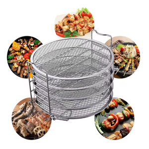 <span class=keywords><strong>Ninja</strong></span> Foodi 6,5 QT / 8 QT Bandeja para freidora de aire Rejilla de deshidratación Rejilla desmontable apilable de 5 capas Rejilla para asar Accesorios para freidora de aire - Product Image 2