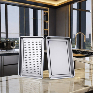 Prix le plus compétitif <span class=keywords><strong>cuisine</strong></span> d'hôtel commercial avec trou plateau vapeur en acier inoxydable pizza gâteau biscuit four plaque de cuisson - Product Image 1
