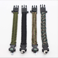 Bracelets Tactiques Multifonctionnels de Survie pour le Camping avec Équipement de Pêche, Imperméables et Portables pour Toutes les Saisons