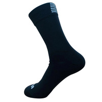 Chaussettes de compression sportives unisexe en nylon à motif uni, avec revers tricoté, mi-mollet, 8 couleurs, pour la course, le cyclisme et le basketball
