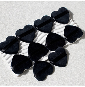 Houppette en forme de cœur pour poudre libre, broderie en peluche, outil de <span class=keywords><strong>maquillage</strong></span>, <span class=keywords><strong>éponge</strong></span> à <span class=keywords><strong>maquillage</strong></span> pour l'application de la poudre - Product Image 4