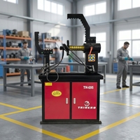 Tour à roues hydraulique Trihero TH-695 pour réparation de moyeux de roues, machine à redresser les roues en acier inoxydable 10-26 pouces, cylindre 10T