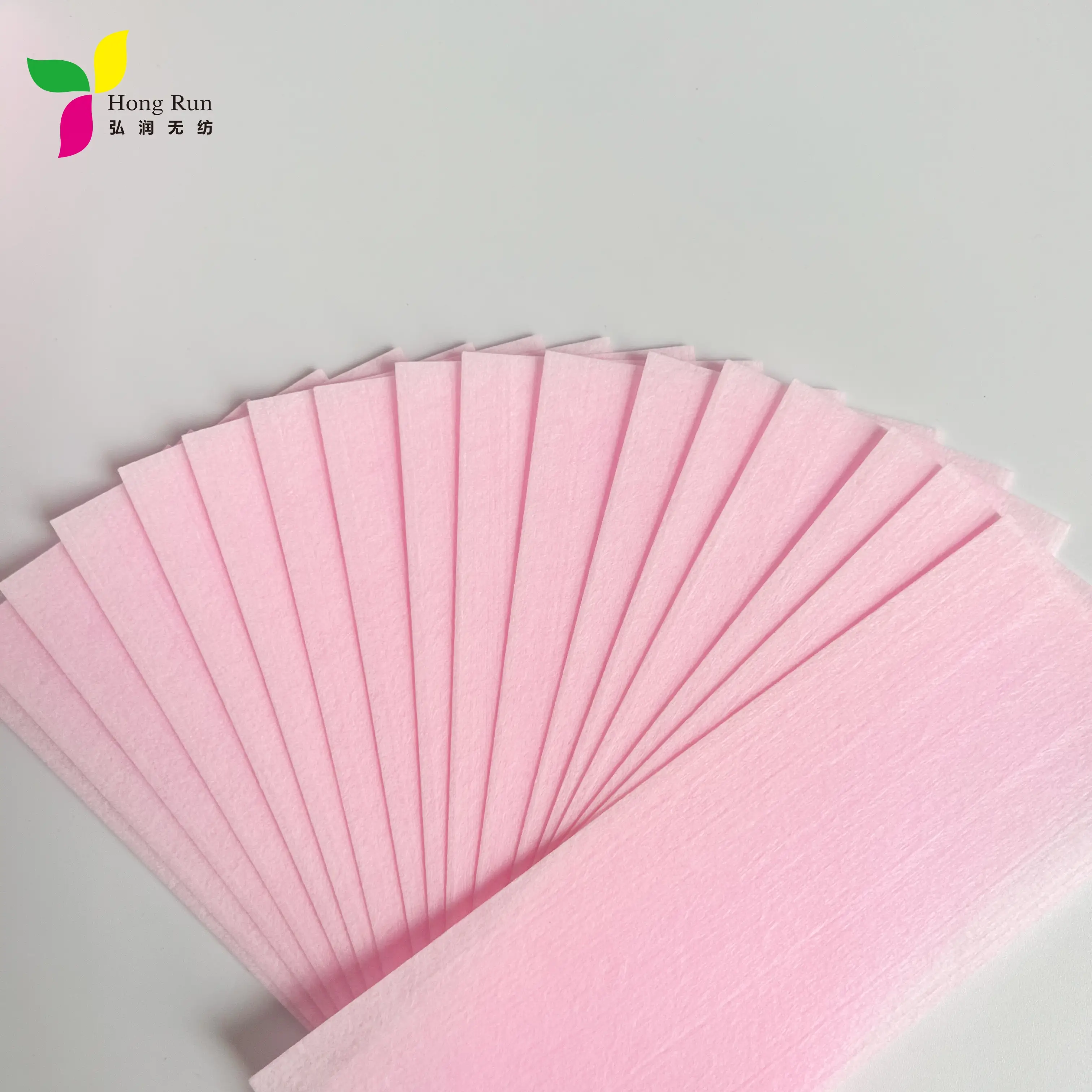 80gsm Pink Waxing Paper Strips Non Woven Disposable Depilatory Wax Strips Epilating Strips