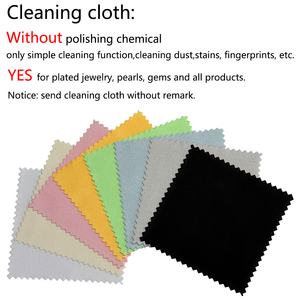 8x8cm Wholesale Customized Logo Premium Anti Tarnish Microfiber Suede Jewelry <strong>Polishing</strong> <strong>Cloth</strong> - Product Image 2
