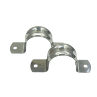 Colliers de serrage en U en acier inoxydable 304 pour systèmes de plomberie, colliers de serrage à double trou et supports de fixation de tuyaux
