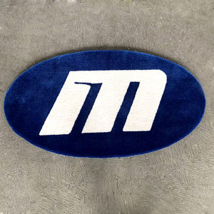 Tapis rond épais à poils longs avec motifs de cartes <span class=keywords><strong>du</strong></span> <span class=keywords><strong>monde</strong></span> en relief 3D, texture visuelle 3D personnalisée, bleu autour, design sculpté en 3D pour la salle à manger - Product Image 6