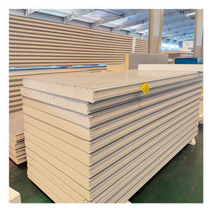 Panneaux sandwich isolants structurels pour chambres froides, écologiques, ignifuges, en PU/PIR/polyuréthane/laine de roche, pour murs intérieurs/extérieurs - Product Image 5