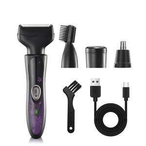Juego de Recortadoras de Pelo Multifuncionales 4 en 1 de Acero Inoxidable Más Vendido, Afeitadora Eléctrica para Mujer, para Patillas y Cejas - Product Image 5