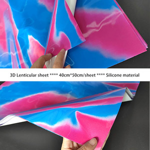 Stock 40x50cm pellicola lenticolare 3D per abbigliamento cucito-on trasferimento di calore effetto cambio gomma siliconica TPU stampa a trasferimento termico - Product Image 2