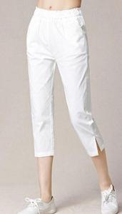 Short taille haute <span class=keywords><strong>en</strong></span> coton et <span class=keywords><strong>lin</strong></span> <span class=keywords><strong>blanc</strong></span> pour <span class=keywords><strong>femme</strong></span> Coupe ample surdimensionnée Respirant pour le printemps et l'été Tenue décontractée - Product Image 6