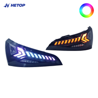 Feux arrière HETOP Q5 Upgrade 2009-2012, personnalisés, couleur claire RGB, lampe de voiture colorée, feux arrière dynamiques, feux de jour pour Audi