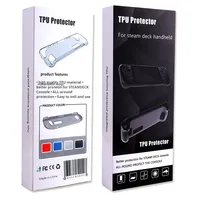 Accessoires pour console de jeu Steam Deck, étui de protection souple en TPU, résistant aux chutes, couverture intégrale, TPU intégré