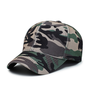 Gorra de Béisbol OEM de 6 Paneles con Logotipo Bordado Personalizado, Patrón de Tela de Algodón Camuflado, Gorras Unisex para Exteriores - Product Image 2