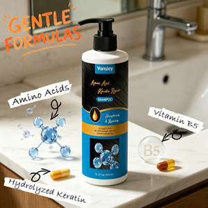 Shampooing hydratant et réparateur Yansley aux acides aminés, à l'huile de coco et à l'extrait naturel d'aloe vera - Product Image 3