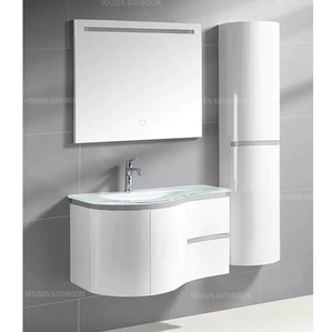 Espejo de Baño LED Inteligente <span class=keywords><strong>con</strong></span> Atenuación, Estante Flotante, Mueble de Baño de Pared <span class=keywords><strong>con</strong></span> Espejo Retroiluminado para Hoteles - Product Image 2