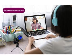 Microphone de jeu capacitif RGB à modèle privé, pour <span class=keywords><strong>enregistrement</strong></span> sur ordinateur, diffusion en direct, réduction du bruit, microphone filaire - Product Image 3