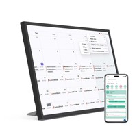 Tablette Calendrier Intelligente Android 14 de 15,6 Pouces, 4 Go RAM, 64 Go Stockage, Écran Tactile Capacitif 1920x1080, Wi-Fi, Horloge et Calendrier Familial