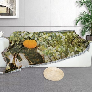 Couverture de lit à motif floral personnalisable et tenture murale Nouveau design Tapisseries tissées <span class=keywords><strong>Tapisserie</strong></span> décorative - Product Image 5