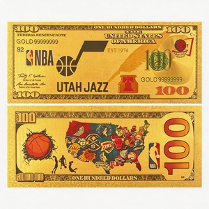 Billetes de Oro de Equipos de Baloncesto en Oferta, Monedas Conmemorativas de Equipos de la <span class=keywords><strong>NBA</strong></span> en Lámina de Oro, Regalos Conmemorativos Coleccionables - Product Image 6