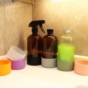 Silicone <b>Boot</b> Sleeve for 16oz Water Bottle Boston Protective Anti-Slip Soft Thermal Travel Sports Bottle Bottom <b>Cover</b> - Product Image 3