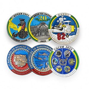 Factory Cheap Custom Modern Commemorative Challenge Coins with Silk Screen Printed Spinner Engraving for Events - Product Image 4