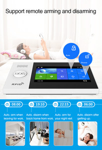 Daytech TA04-KIT11 đầy đủ Màn hình cảm ứng Home Hệ thống an ninh wifi GSM báo động tuya ứng dụng kiểm soát phát hiện cửa khói lửa cửa sổ Pin - Product Image 3