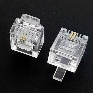 ראש RJ-11 קריסטל מחבר אביזר 6p2c טלפון נייד שקע דיסק אלחוטי ג 'ק 11 אביזר - Product Image 2