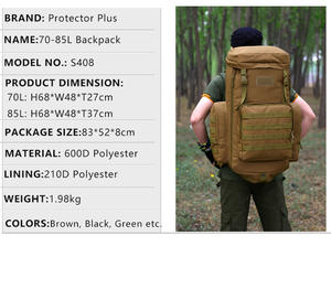 Outdoor zum Wandern Camping Trekking Jagd Rucksäcke Taktischer Rucksack 3 Tage Assault Pack Mochila Tatica Molle <span class=keywords><strong>Bag</strong></span> - Product Image 4