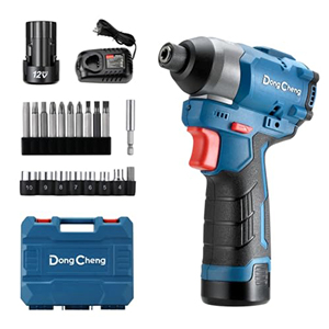 Dongcheng 12V khoan không dây và bộ điều khiển tác động bao gồm pin và bộ sạc cho các dự án tự làm linh hoạt - Product Image 1