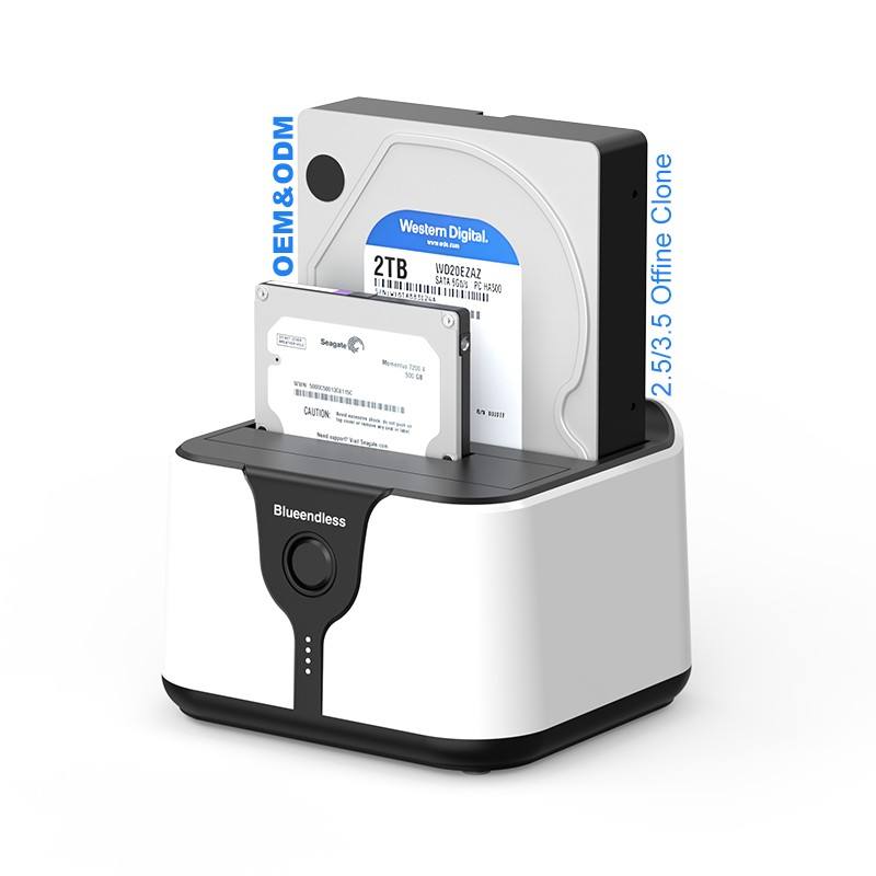 SATA IDE Docking Station with OTB Dual HDD Support