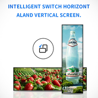 Écran LCD étiré OEM 23,1 pouces pour affichage numérique sur étagère, moniteur ultra-large pour publicité en magasin et ascenseur, avec SDK