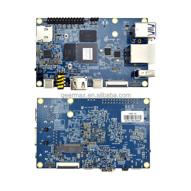 Orange Pi 5 4GB LPDDR4/4x Rockchip RK3588S 8-Core 64-bit Processor without EMMC Dual-Band WiFi 6.0 BT 5.0 Single Board Computer