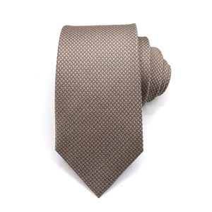 Cravate en soie personnalisée avec logo, cravates en jacquard tissées, cravate avec logo de couronne royale, cravate fine pré-nouée avec fermeture éclair pour hommes - Product Image 6