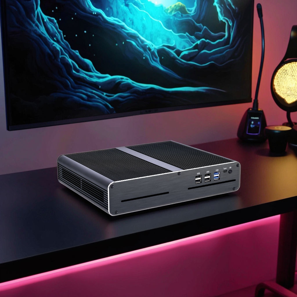 ミニPC（Topton） Topton-ファンレスのミニPC,amd ryzen 7 7730u,8コア,16スレッド