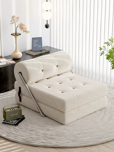 Canapé modulable <span class=keywords><strong>en</strong></span> fausse fourrure de mouton, <span class=keywords><strong>petit</strong></span> canapé pliable pour <span class=keywords><strong>salon</strong></span>, canapé paresseux - Product Image 6