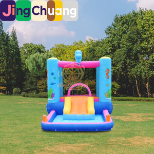 Castillo Inflable Infantil, Parque Acuático Doméstico, Trampolín, Castillo Acuático para Jugar al Aire Libre, Trampolín Pequeño y Mediano - Product Image 2