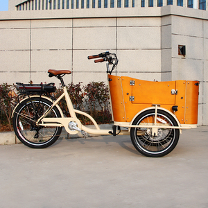 Bicicleta de carga eléctrica de tres ruedas Uso familiar <span class=keywords><strong>Caja</strong></span> de carga frontal Bicicleta a la venta - Product Image 3