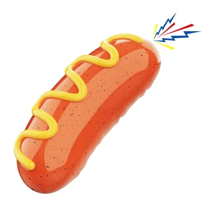 ペット用おもちゃ2025新着デザインシミュレーションホットドッグソーセージ音犬用バイト研削歯アンチバイトインタラクティブ - Product Image 3