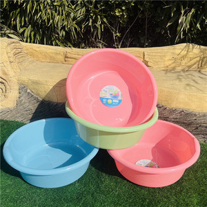 Plastic Large <b>Basin</b> 60cm Diameter Deep <b>Round</b> Thickened Durable Laundry <b>Basin</b> Mixed Colors - Product Image 3