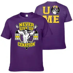 Tùy chỉnh người đàn ông của John cena 20 năm không bao giờ bỏ cuộc T-Shirt mùa hè Ngắn Tay Áo người đàn ông phụ nữ trẻ em TEE Áo sơ mi thời trang thể thao quần áo