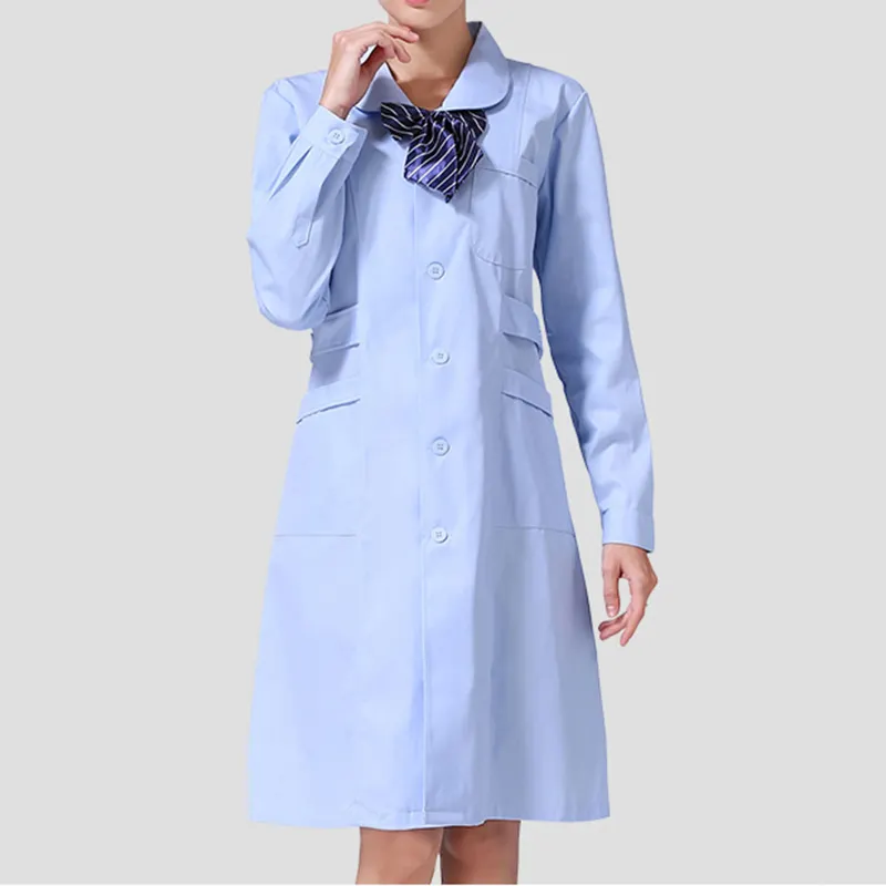 Japan Hospital Nursing Uniforms Skirts Medical Wholesale Design White Pink Nurse Uniform Dress